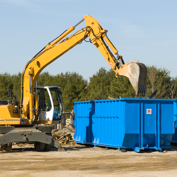 what size residential dumpster rentals are available in Chartley